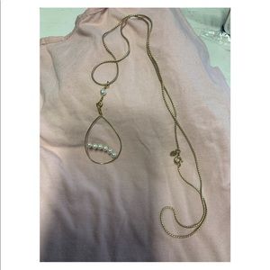 Long Pearl accent necklace